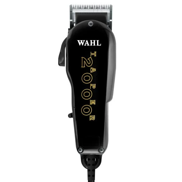 Black Wahl Taper 2000 corded barber clipper with adjustable taper lever